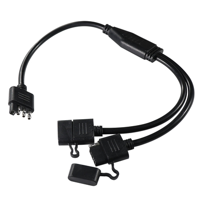 1,2 M Lange Geleider 3-weg Y-Splitter Aanhanger Licht Bedradingsharnas voor Aanhanger RV Vrachtwagen LED Achterlicht Systeem