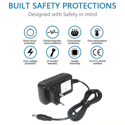 Euro Wall voor universele 220V Adapter 5V 2A 2.1Mm AC naar DC voedingsadapters Kopergeleider
