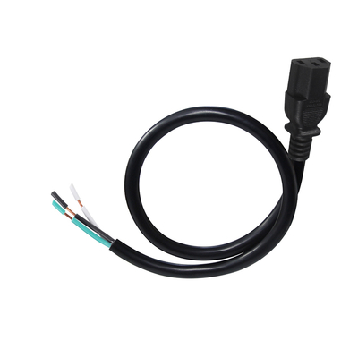 IEC C13 tot Stripped Wire Power Cable -AC Power Cord met open-end Bare Wire voor Server, PDU, Power Distribution, 10A 250V
