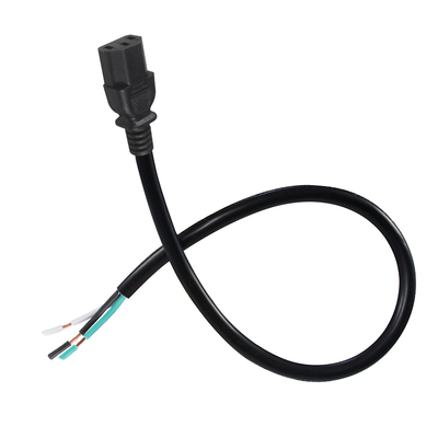 IEC C13 tot Stripped Wire Power Cable -AC Power Cord met open-end Bare Wire voor Server, PDU, Power Distribution, 10A 250V