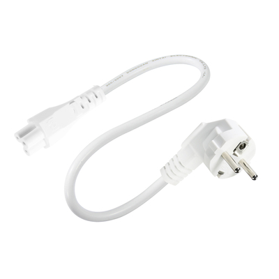 EU-stekker naar IEC C5-netsnoer - Europese 2-pins AC-kabel voor laptopadapter, notebook, projector, 2,5A 250V klaverbladconnector