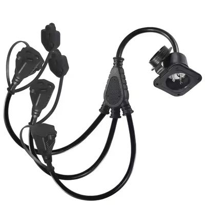 NEMA 5-15P naar 2x 5-15R Y-splitter verlengkabel - 2 stopcontacten, 125V/15A, UL-gecertificeerd voor gebruik binnenshuis