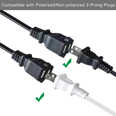 1-tot-4 NEMA 1-15P Flat Plug Power Splitter - ruimtebesparende 125V 15A Multi-Outlet Extension voor thuis/kantoor