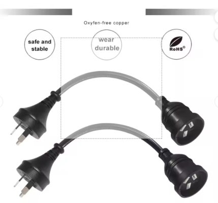 AU Plug to Female AUS Socket Extension Power Cord -Australische 3-pin hoofdkabel, 240V 10A/15A
