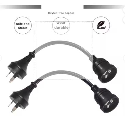 Australische 3-pins verlengsnoer 10A/15A SAA-goedgekeurde PVC-kabel