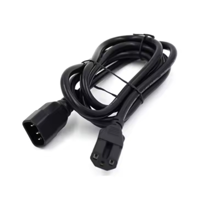 IEC C14 tot en met C15 stroomkabel, mannelijke tot vrouwelijke hoge-temperatuurkabel 250V 10A voor server, netwerk, PDU, ketel