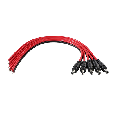 DC Male Plug to Tined Wire Power Cable, 5,5x2,1 mm of 5,5x2,5 mm, 12V DC Power Adapter Cord voor CCTV, LED, DIY