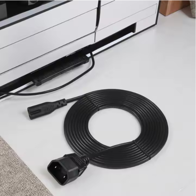 Haakse C7 naar C18 stroomkabel, IEC 60320 netsnoer, Female naar Female, 10A 250V, VDE goedgekeurd