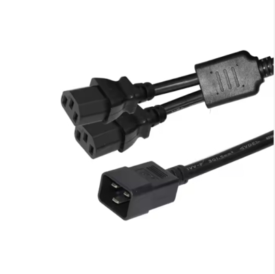 C20 tot en met Dual C13 Power Splitter Cable, 250V 15A, IEC 60320 verlengkabel voor PDU/Data Center/Server