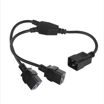 C20 naar Dubbele C19 Stroomverdeler Kabel 250V 16A Zwaar Belastbaar