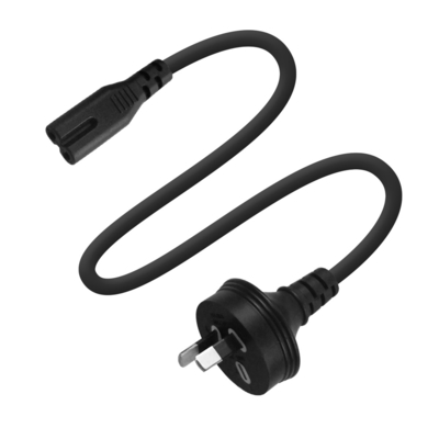 AU 2-pins naar IEC C7 netsnoer H03VV-F 0.75mm2 koper