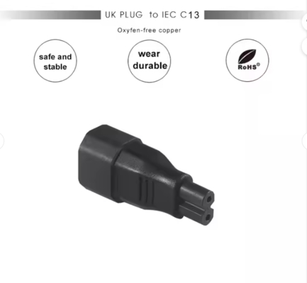 IEC C14 naar C7 voedingsadapter voor laptop, dvd, PS2