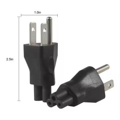 NEMA 5-15P tot IEC C5 stroomadapterkabel voor laptops