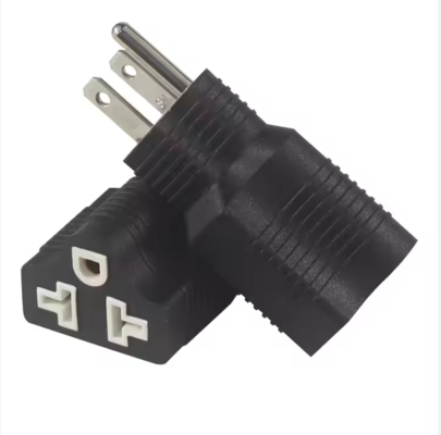 NEMA 5-15P tot 5-15R Rechte hoek aansluitadapter 15A 125V