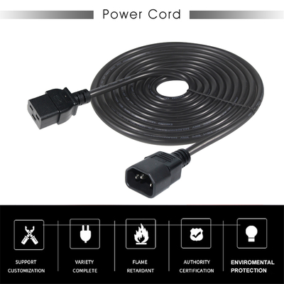 IEC C19 naar C14 stroomkabel 18-14AWG PVC-mantel