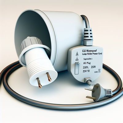 Waterdicht E26 lamphouder stroomkoord AU-plug met 303 schakelaar voor binnen/buiten verlichting 250V 10A