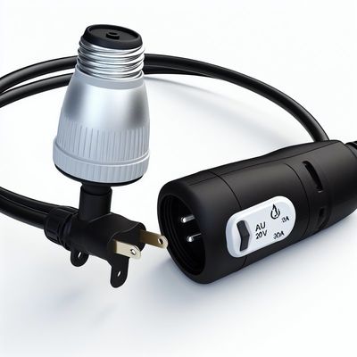 Waterdicht E26 lamphouder stroomkoord AU-plug met 303 schakelaar voor binnen/buiten verlichting 250V 10A