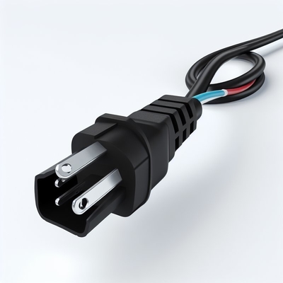 NEMA 5-15P naar C5 netsnoer 18AWG SJT PVC Zwart