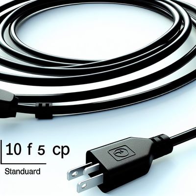 10FT C5 Laptop Stroomkabel voor Standaard Amerikaanse Stopcontacten