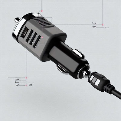 5V naar 12V USB Auto Adapterkabel met Sigarettenaansteker Socket