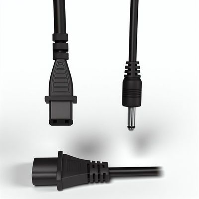 10FT laptopstroomkabel C7 Niet-gepolariseerd voor kantoorapparatuur