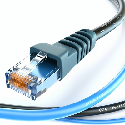 CAT6 Flat FTP Shielded Ethernet Cable met Snagless Boot