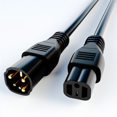 IEC C5 tot en met C14 stroomkabel 10A 1,8 m Kabel van kaal koper