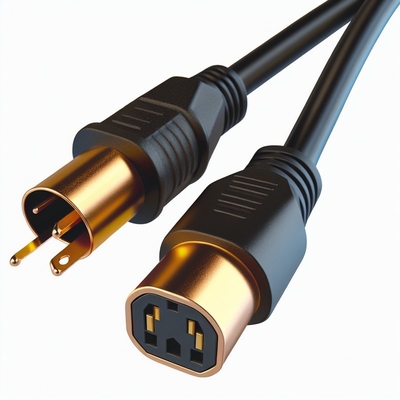 IEC C5 tot en met C14 stroomkabel 10A 1,8 m Kabel van kaal koper