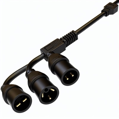 C20 naar C13 Power Splitter Cable 6ft 250V Zwart PVC