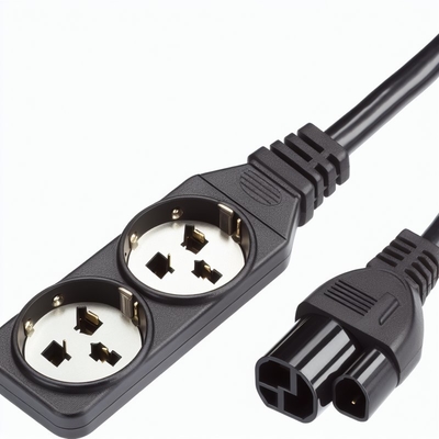 C20 naar C13 Power Splitter Cable 6ft 250V Zwart PVC