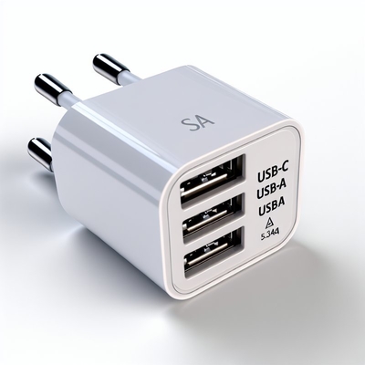 SA Plug USB-oplader met USB-C- en USB-A-poorten 5V 3.4A