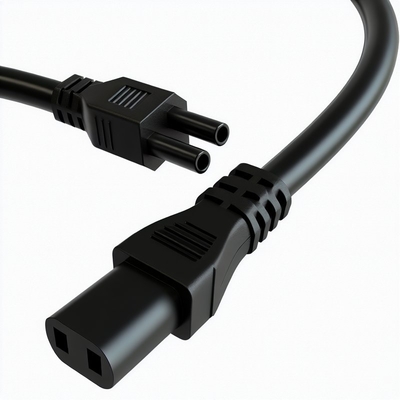 IEC C5 tot en met C14 stroomkabel 1,8 m 16AWG Zwarte computerkabel