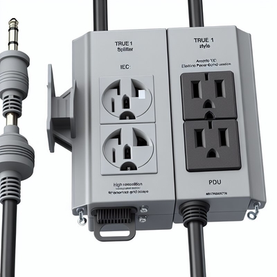 NEMA 5-15P naar True1 Female 4-weg PowerCON Splitterkabel 1,8m