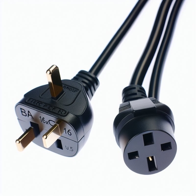 UK BS1363 netsnoer met IEC C5 connector 3A zekering 250V