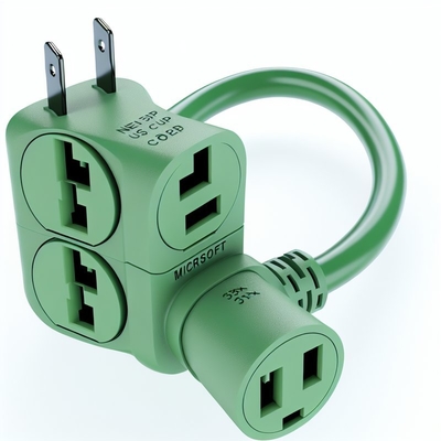 NEMA 5-15P naar 5-15R stroomkabel 3 stopcontacten 1M US stekker