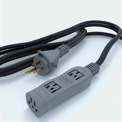 2ft NEMA 5-15P tot 2 NEMA 5-15R Power Splitter Cord met Switch