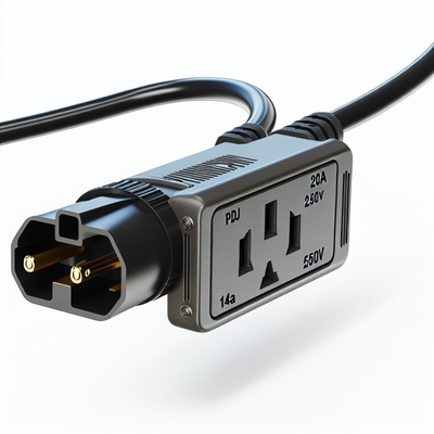 C19 naar C20 Netsnoer 20A Zwaar Uitvoering 250V 0.8M PVC Kabel