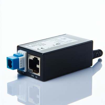 UK stekker 24V 1A POE injector met 2 RJ45 poorten voor IP camera