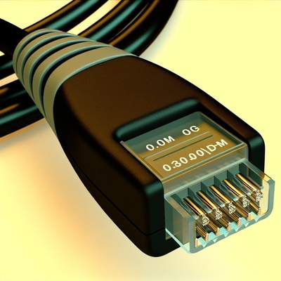CAT 3 Telefoonkabel RJ9 RJ11 RJ22 4-geleider PVC platte spoel