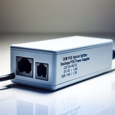 48V POE Injector Splitter met 2 Ethernet Poorten 10/100/1000Mbps