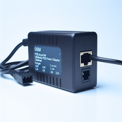 48V POE Injector Splitter met 2 Ethernet Poorten 10/100/1000Mbps