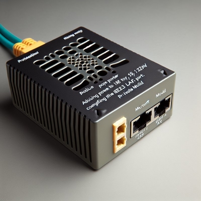 48V naar 24V 12V 5V POE Splitter met 2 RJ45 poorten 1Gbps