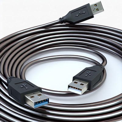 5m USB 2.0 mannelijk naar vrouwelijk verlengkabel met vertind koper