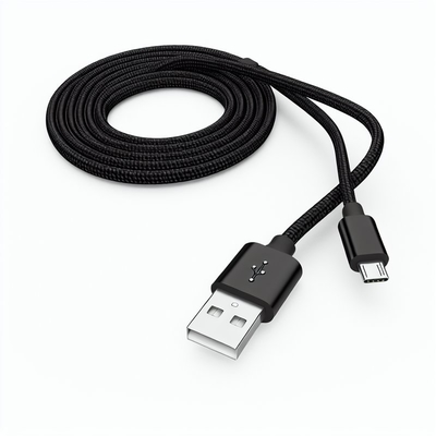 6ft Nylon Gevlochten Micro USB Kabel Snel Opladen Gegevensoverdracht