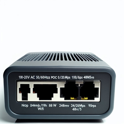 48V tot 24V 12V 5V POE Splitter 10/100Mbps voor WiFi Router