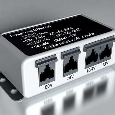 48V tot 24V 12V 5V POE Splitter 10/100Mbps voor WiFi Router