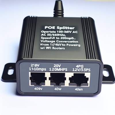 48V tot 24V 12V 5V POE Splitter 10/100Mbps voor WiFi Router