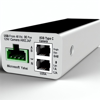 48V tot 12V POE Splitter IEEE802.3af met RJ45 en DC kabel