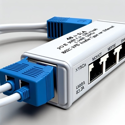 48V tot 5V 2.4A PoE-splitter met USB- en RJ45-uitgangen IEEE 802.3af