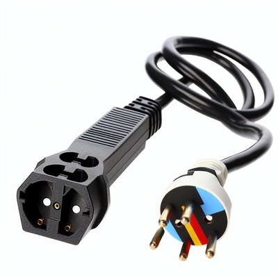 EU CEE7/7 3-pins netsnoer met afgestripte draden 220-240V